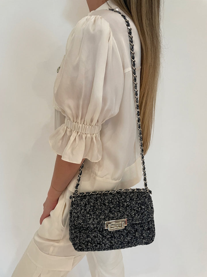 Lorenza Gandaglia Small Bagatelle in Denim available at Barbara Katz