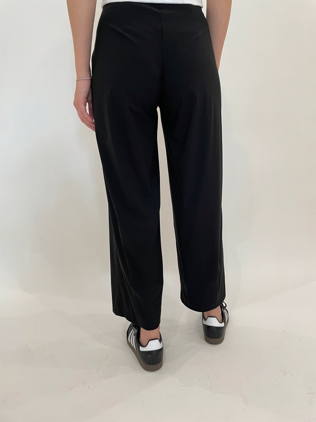 Raffaello Rossi Sally 7/8 High Tech Jersey Pants in Black available at Barbara Katz