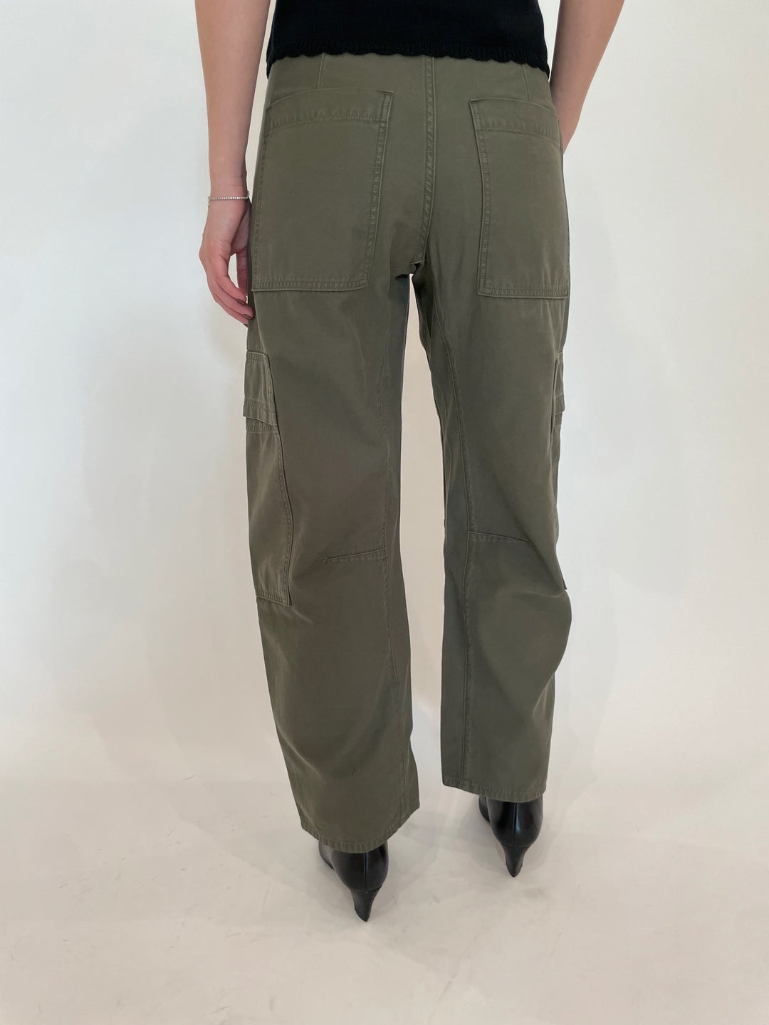 Marcelle Low Slung Easy Cargo Pants - Dogwood