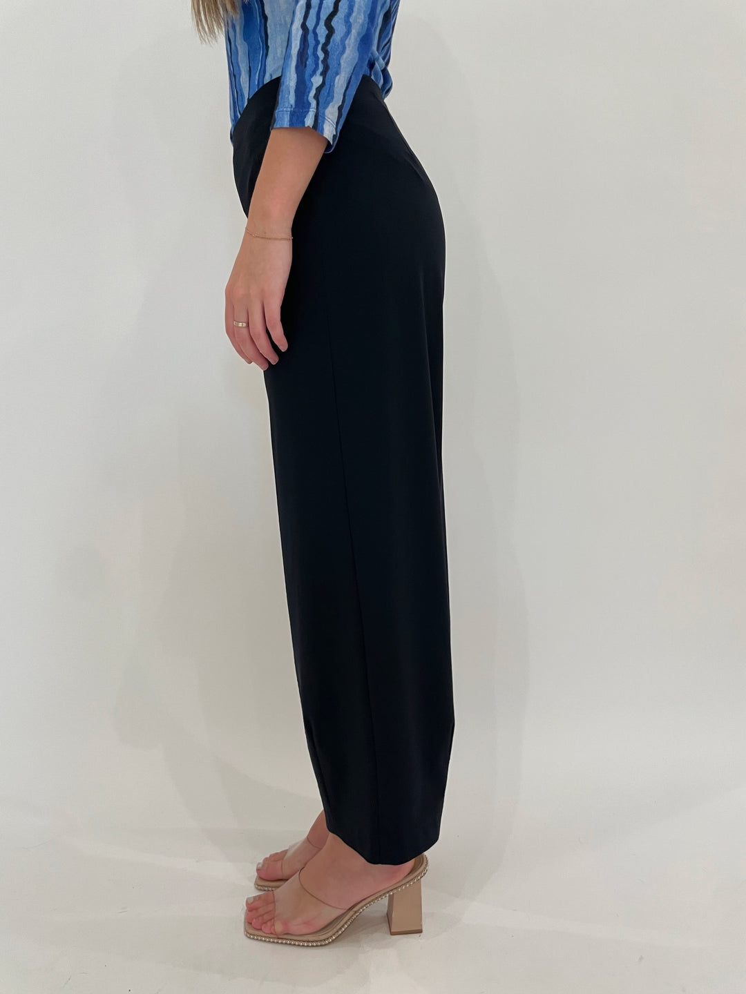 Raffaello Rossi Sally 7/8 High Tech Jersey Pants - Marine available at Barbara Katz