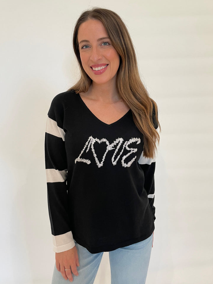 BK Arly Love Top in Black/White available at Barbara Katz