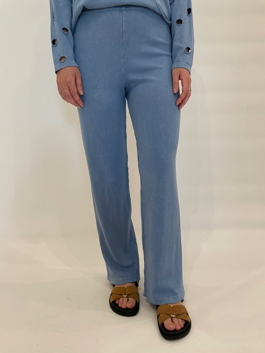 BK Leanne Hand Wash Pants in Sky Blue available at Barbara Katz