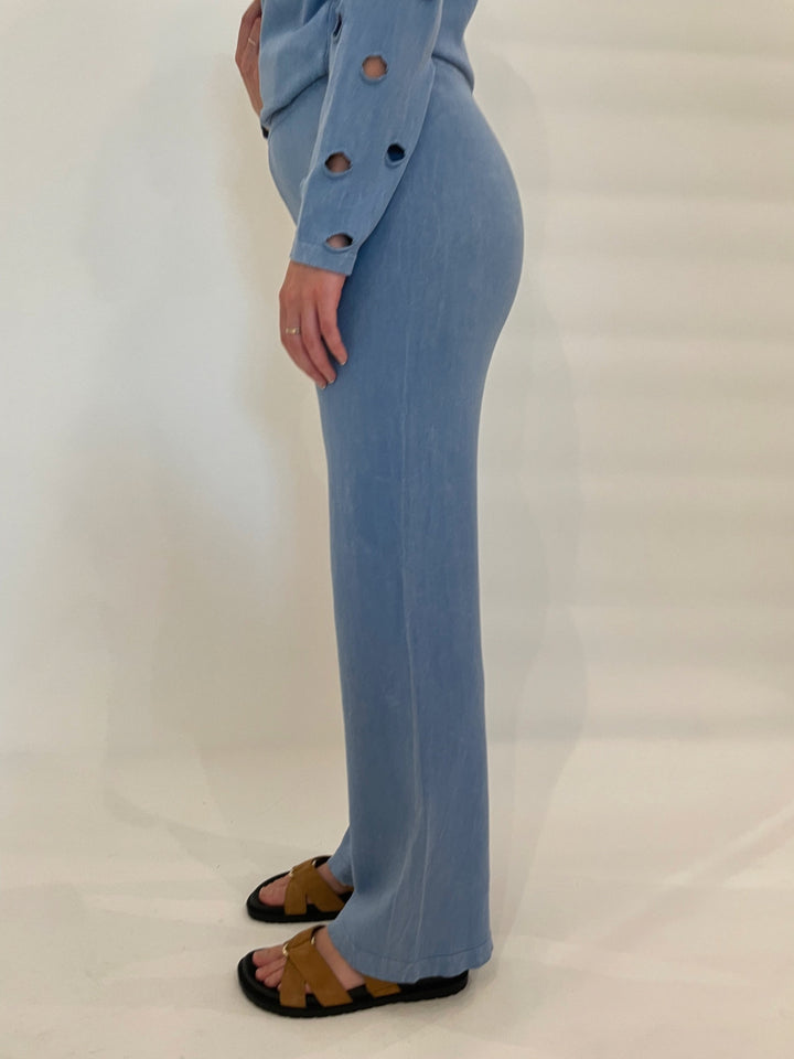 BK Leanne Hand Wash Pants in Sky Blue available at Barbara Katz