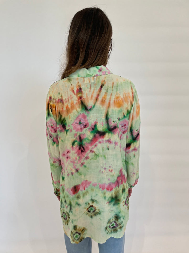 Aldomartins Marga Tie Dye Print Blouse available at Barbara Katz