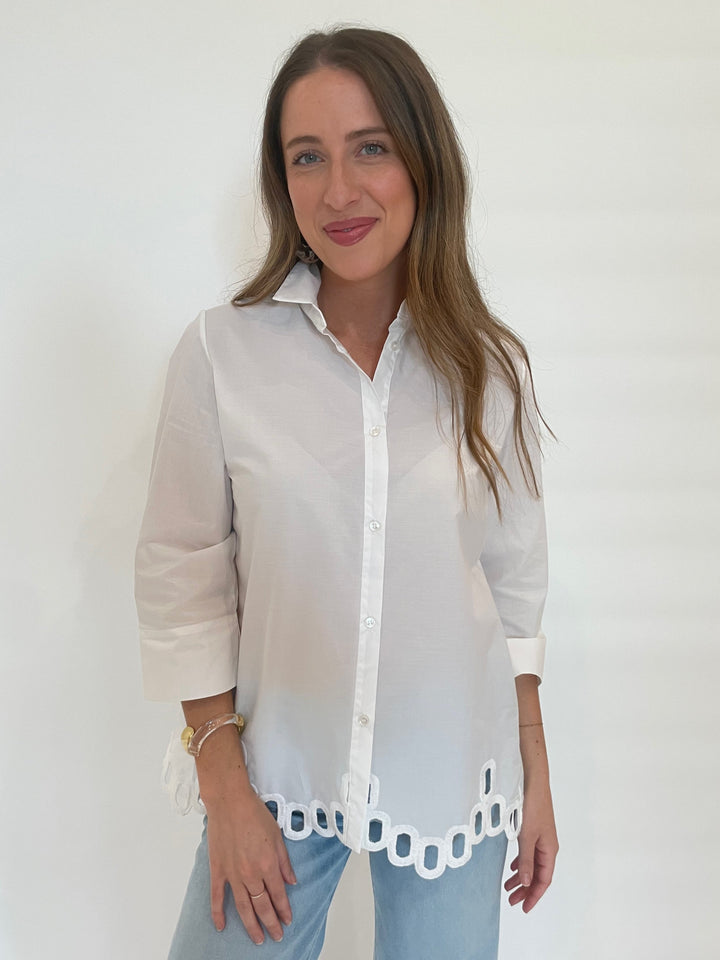 WHYCI Dali Shirt in White available at Barbara Katz