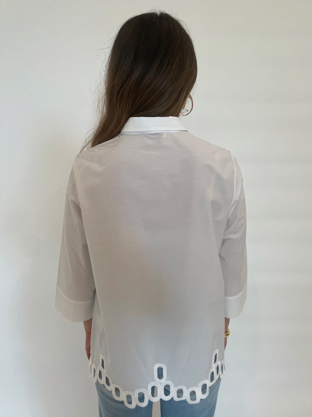 WHYCI Dali Shirt in White available at Barbara Katz