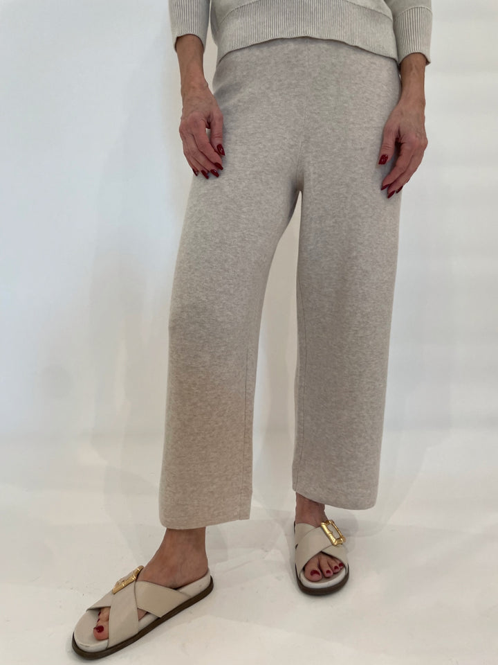 Kinross Coverstitch Crop Pants in Wicker available at Barbara Katz