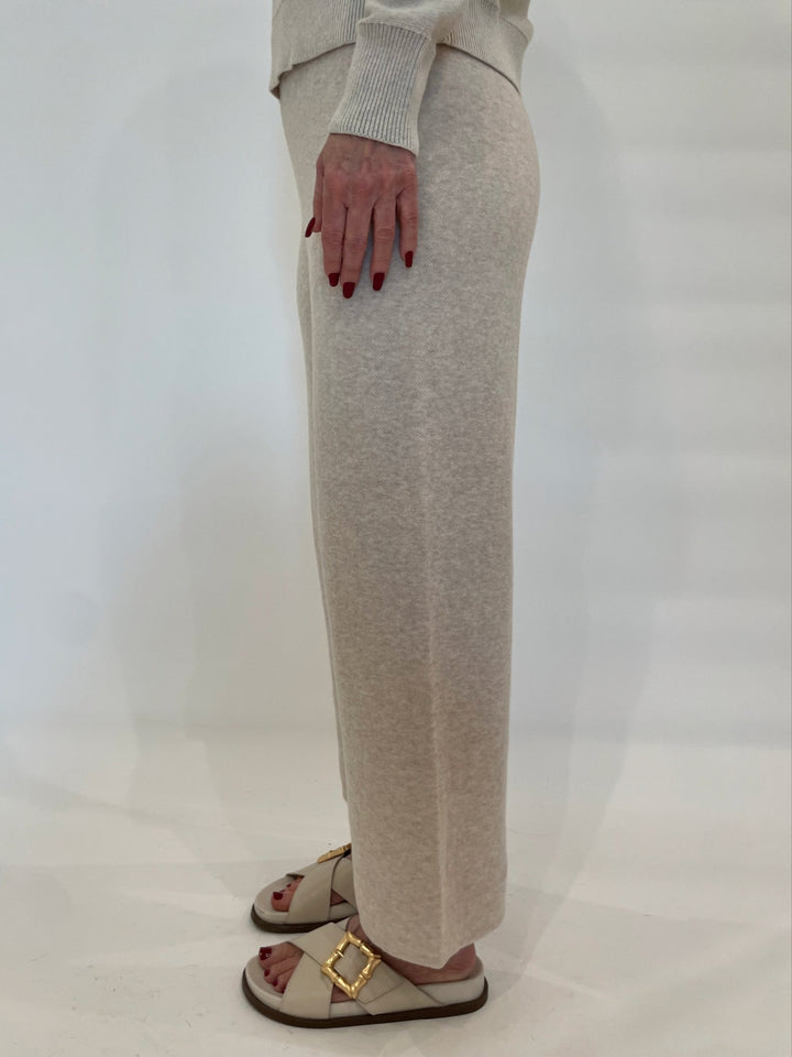 Kinross Coverstitch Crop Pants in Wicker available at Barbara Katz