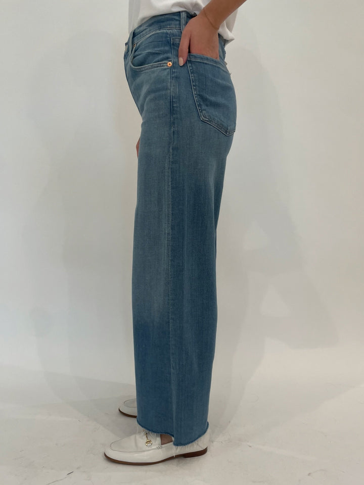 Citizens of Humanity Lyra Crop Wide Leg Jeans in Bhodi available at Barbara Katz