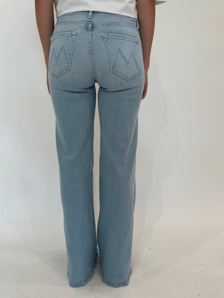 Mother Denim The Roller Sneak Jeans in Ball's In Your Court available at Barbara Katz