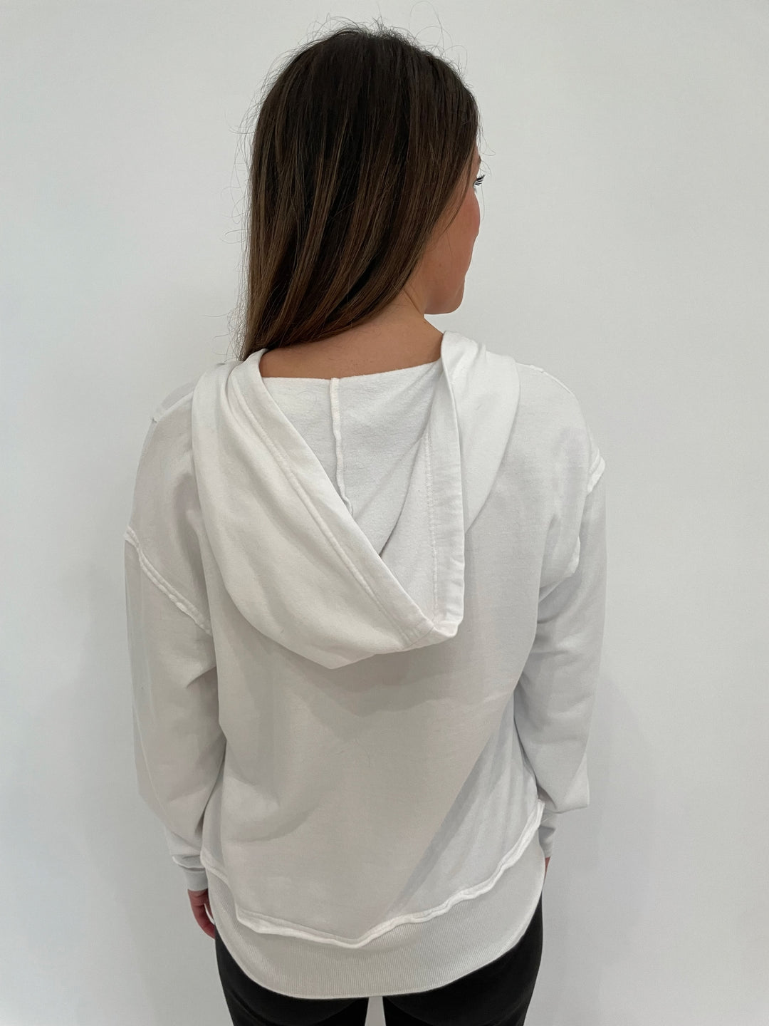 Wearables Ruby Hoodie in White available at Barbara Katz