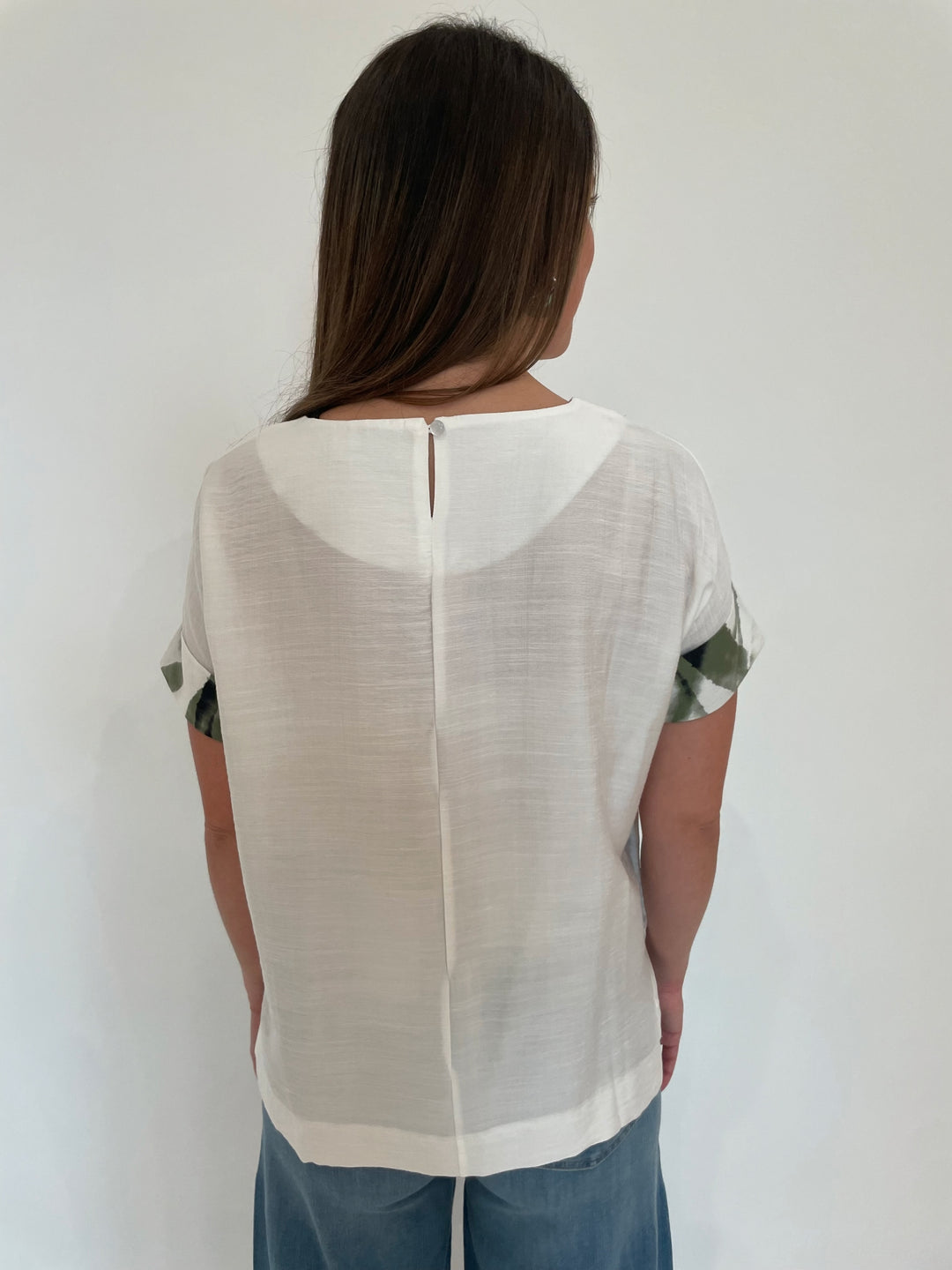 Terra Nella Boxy Tee in White available at Barbara Katz