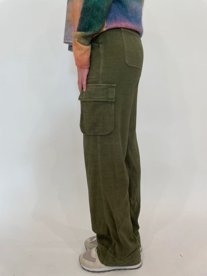 Marrakech Gavyn Cargo Pants in Pine available at Barbara Katz