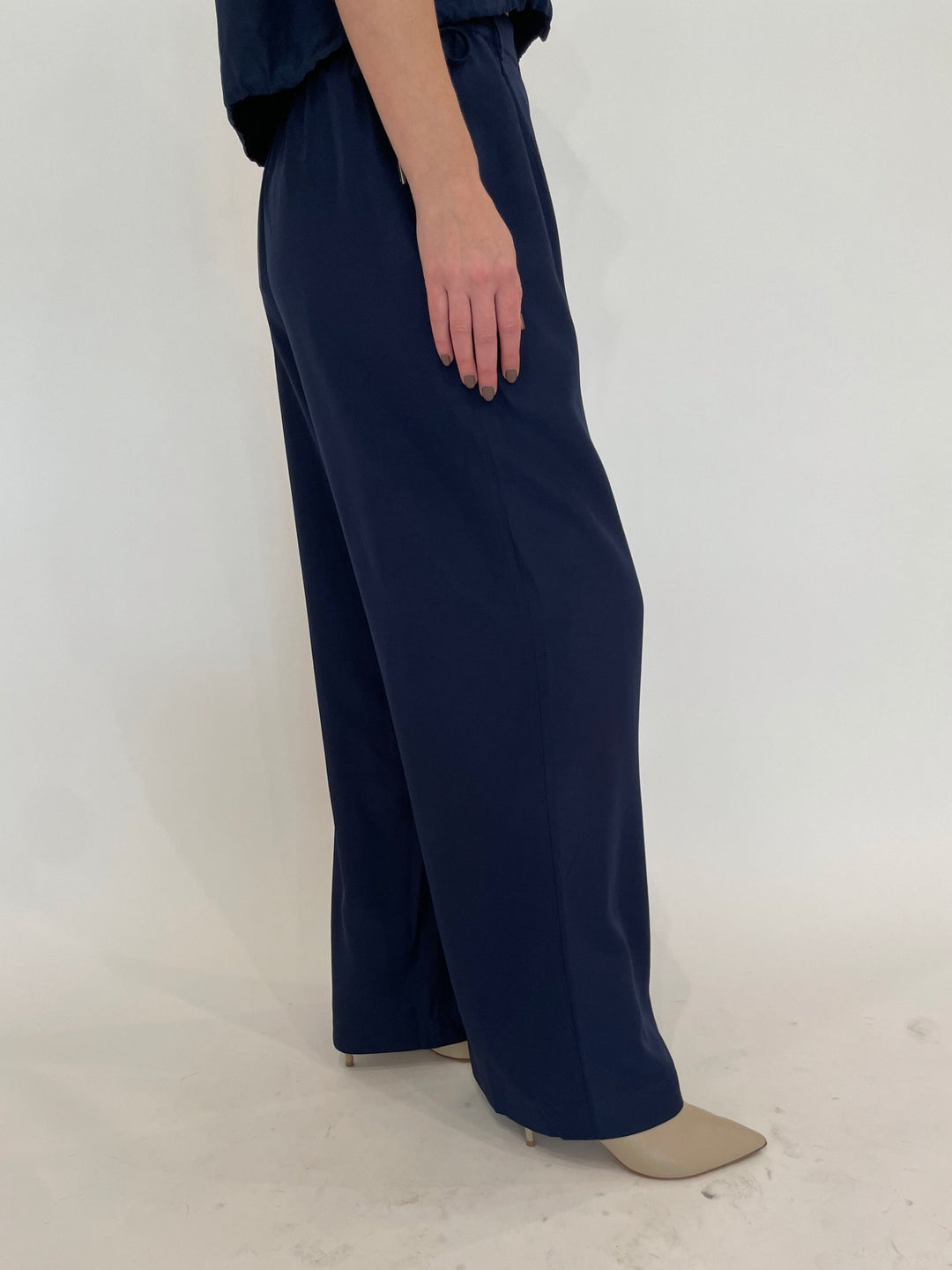 Simkhai Sydnie Pleated Pants in Midnight Blue available at Barbara Katz