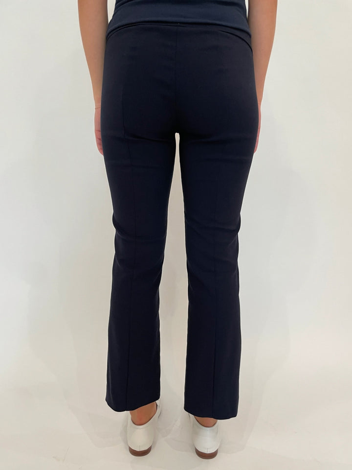 Elliott Lauren Baby Boot Pant With Patch Pocket in Navy available at Barbara Katz