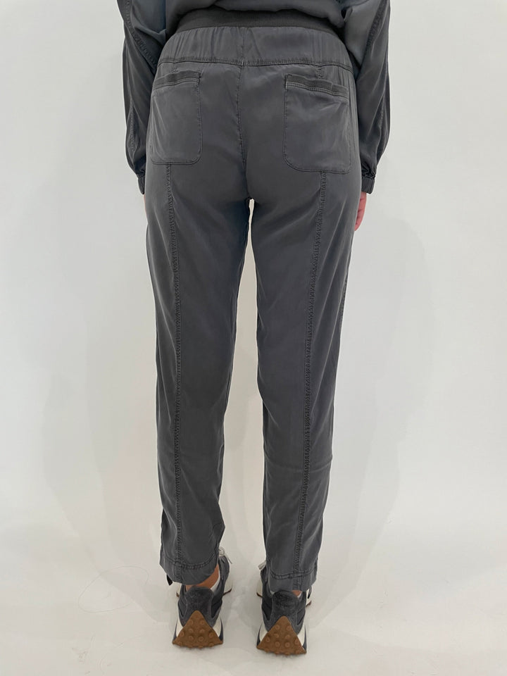 Marrakech Melody Stretch Cupro Jogger in Gunmetal available at Barbara Katz