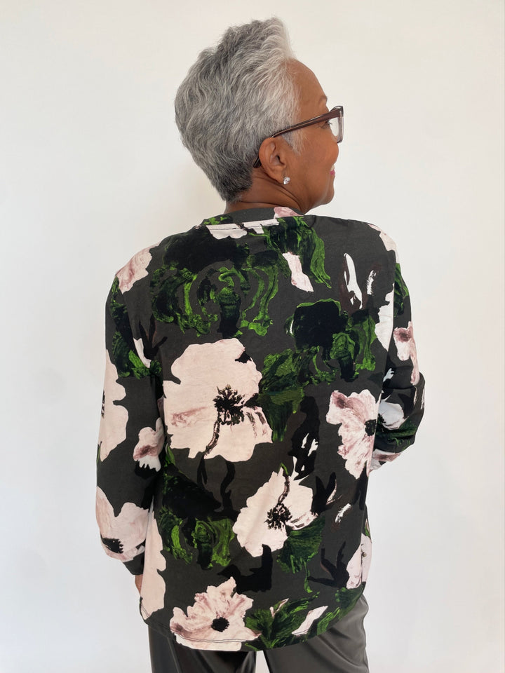 Stine Goya Umber Wildflower Long Sleeve Top available at Barbara Katz