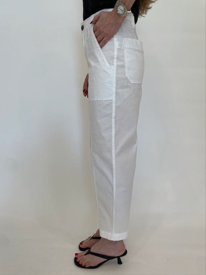 Marrakech Azure Pants in White available at Barbara Katz