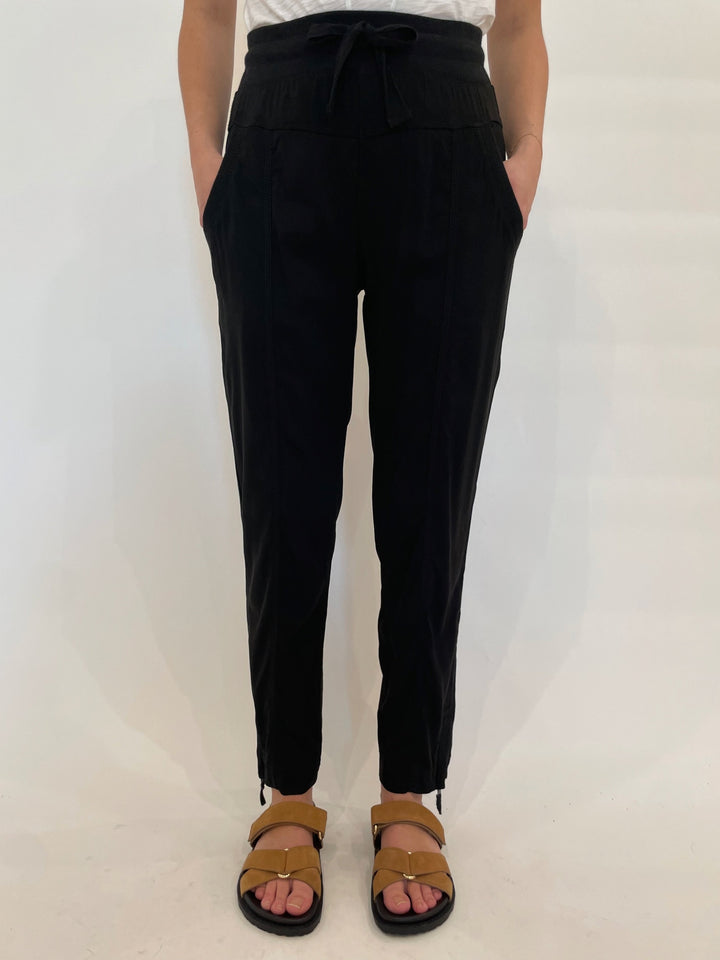 Marrakech Melody Stretch Cupro Jogger in Black available at Barbara Katz