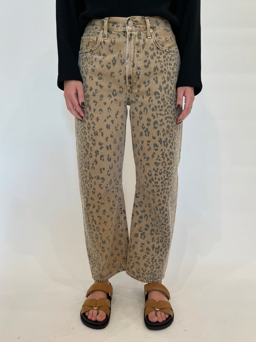 Citizens of Humanity Miro Relaxed Jeans in Natural Cheetah available at Barbara Katz