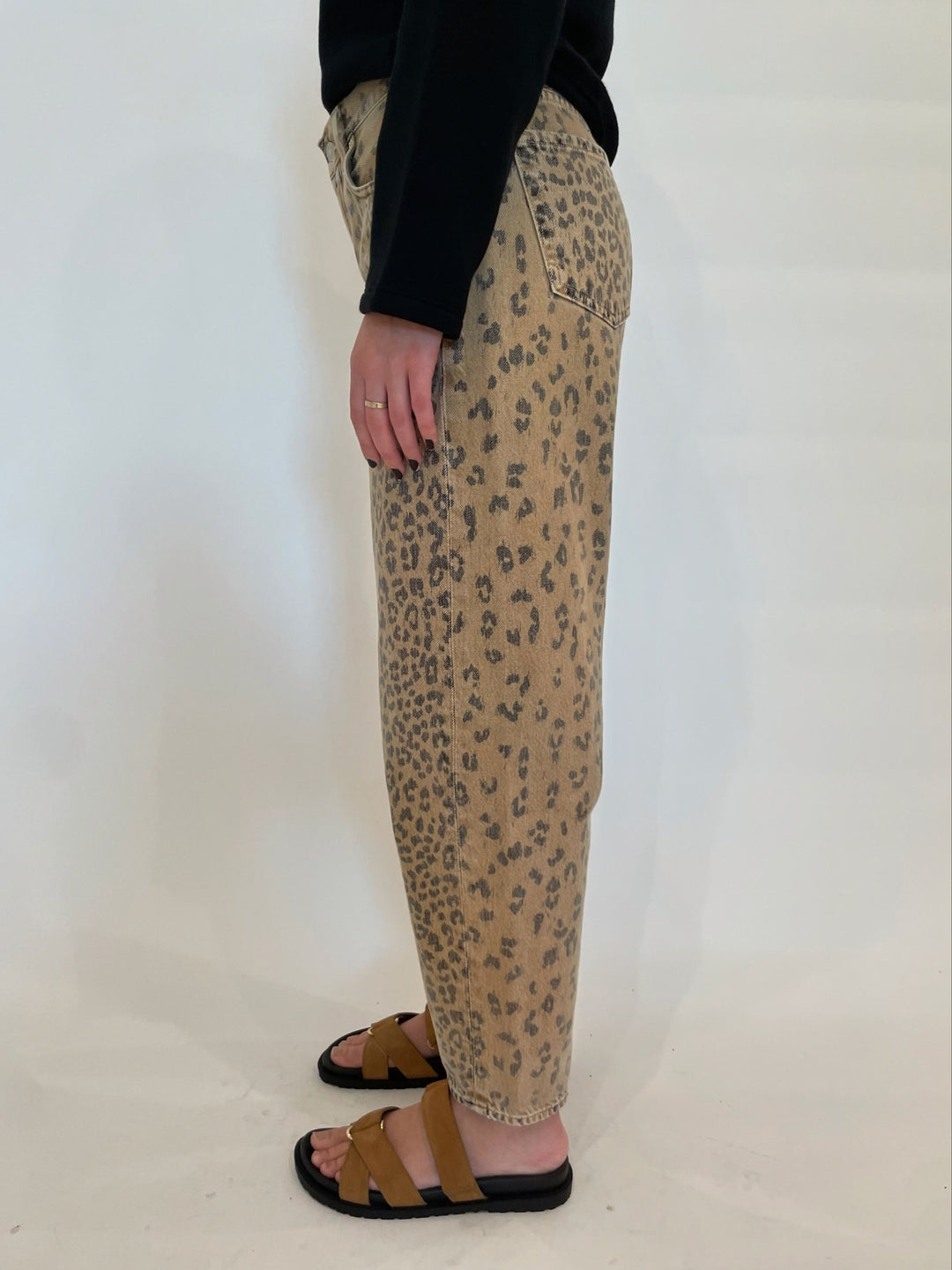 Citizens of Humanity Miro Relaxed Jeans in Natural Cheetah available at Barbara Katz