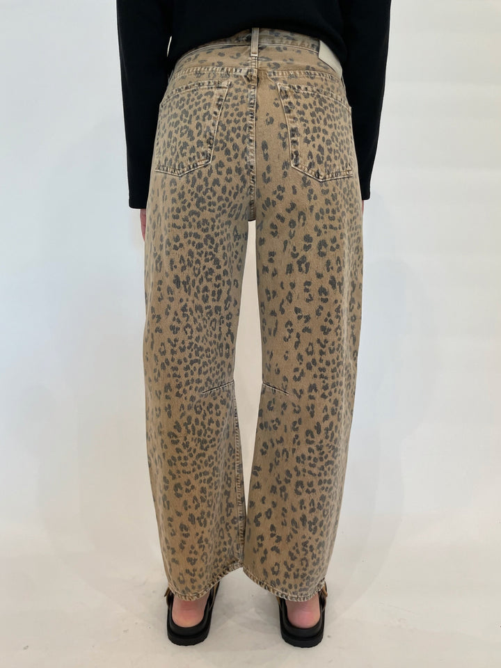 Citizens of Humanity Miro Relaxed Barrel Leg Jeans in Natural Cheetah available at Barbara Katz