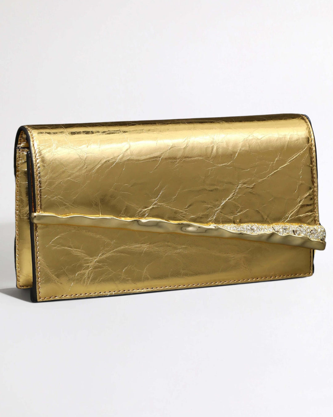 Alexis Bittar Gold Angular Convertible Crossbody Bag available at Barbara Katz