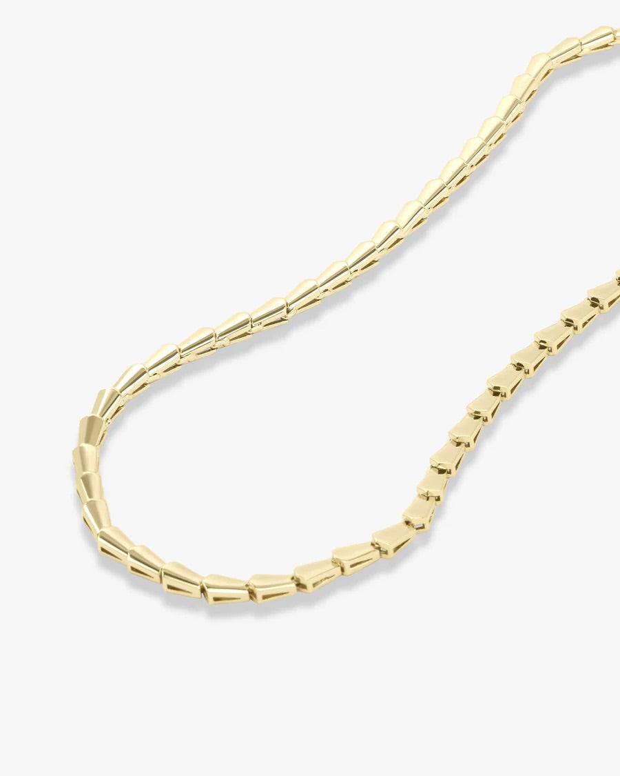 Melinda Maria 18" Gold Serpent Collar Necklace available at Barbara Katz