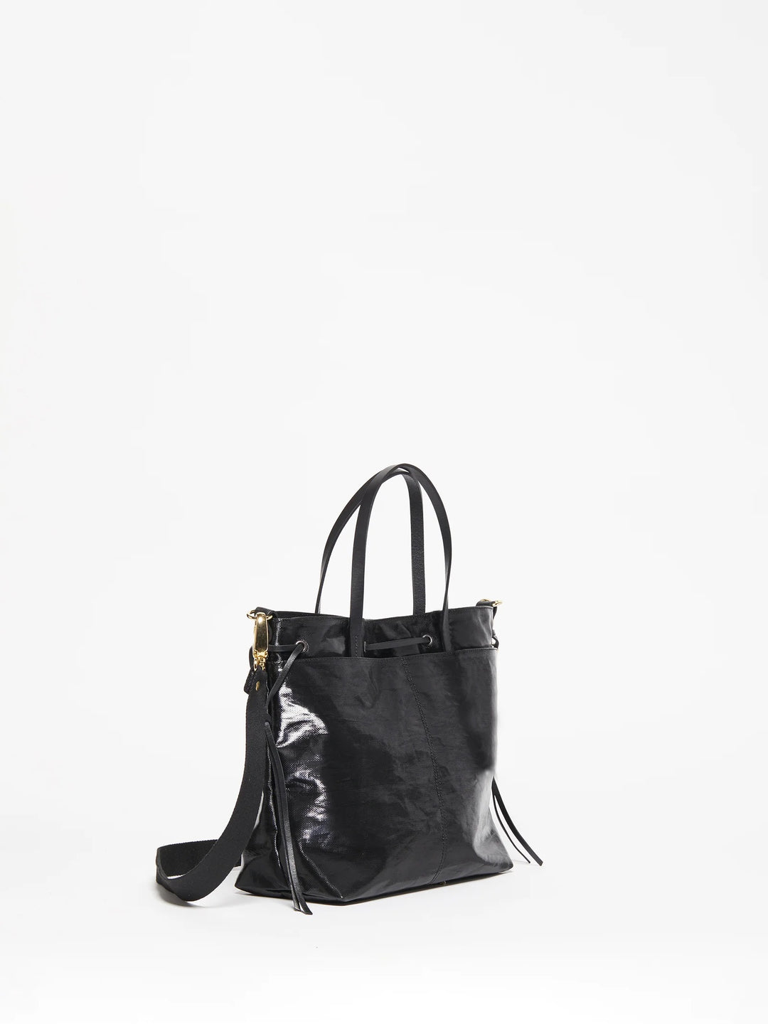 Jack Gomme Emy Linen Tote Bag - Noir available at Barbara Katz