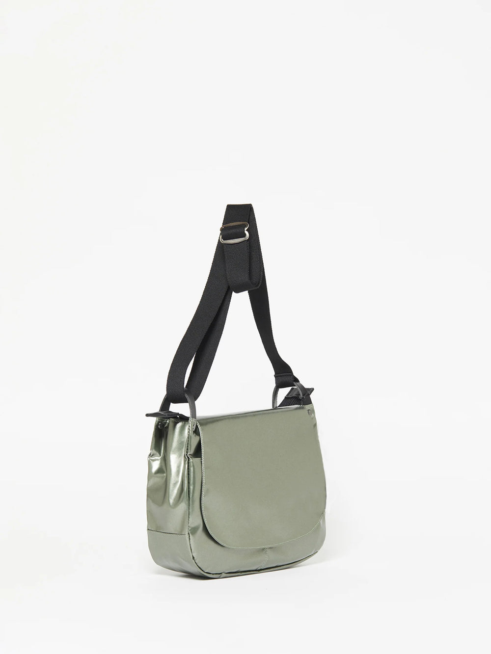 Jack Gomme Nico Shoulder Bag in Shiny Algue available at Barbara Katz