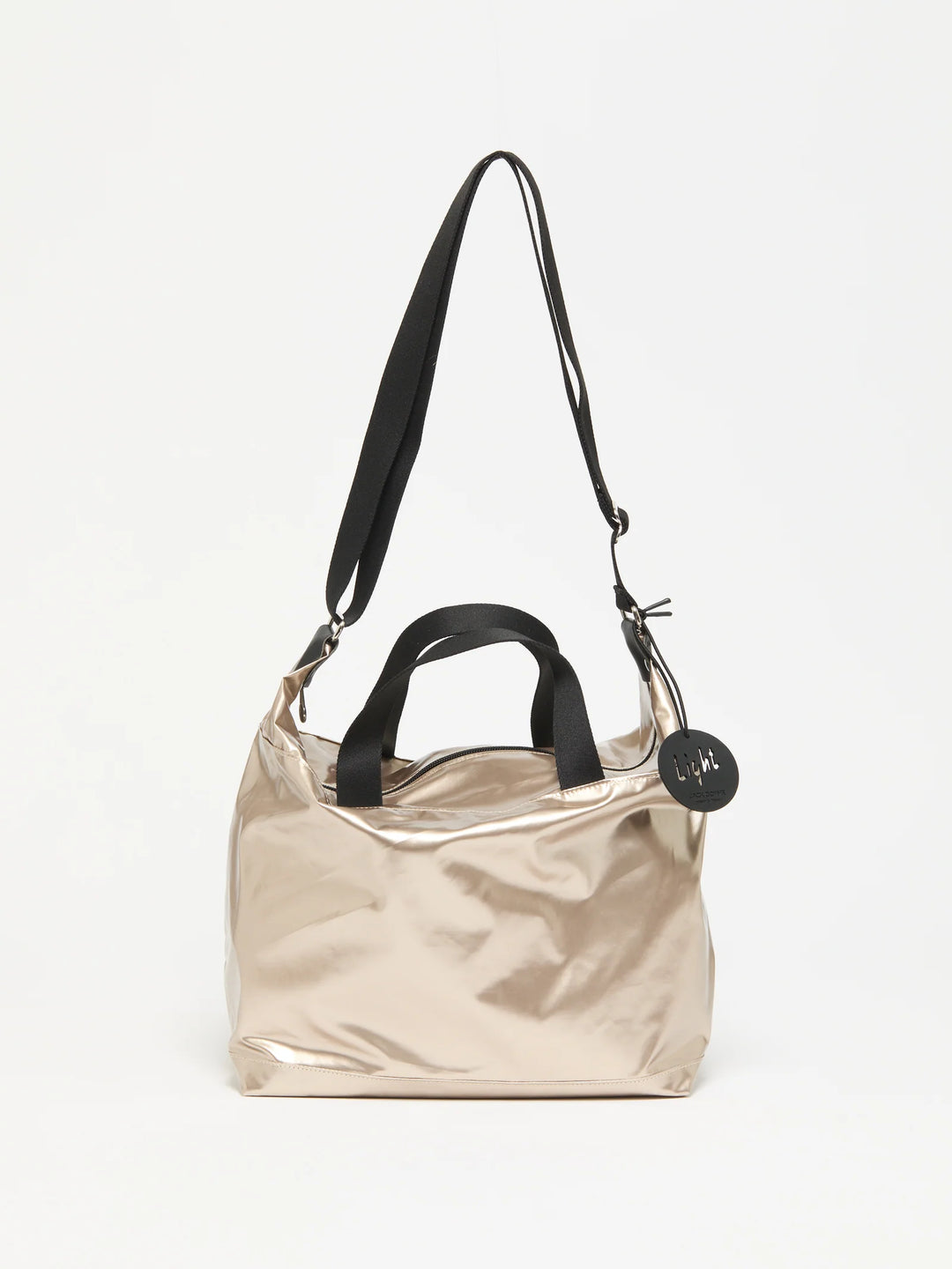 Jack Gomme Orta Shoulder Bag in Shiny Nacre available at Barbara Katz