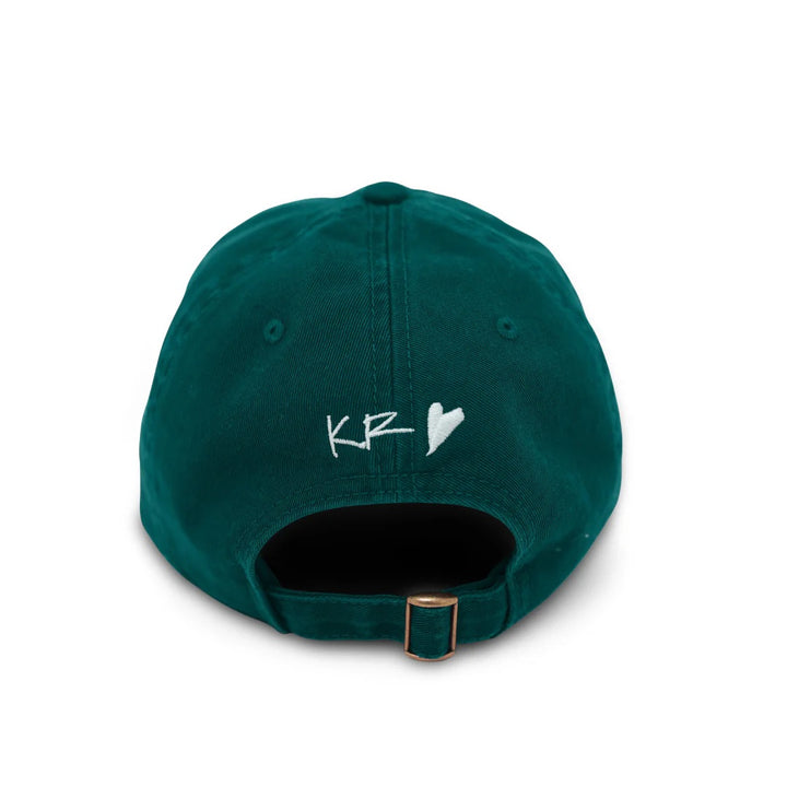 Kerri Rosenthal KR's Love More Hat in Emerald available at Barbara Katz