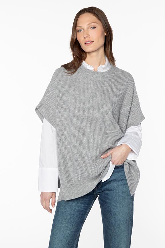 Kinross Cashmere Thermal Popover in Sterling Grey