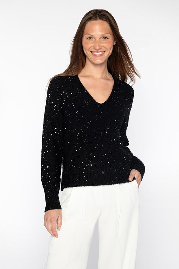 Kinross Sequin Vee available at Barbara Katz