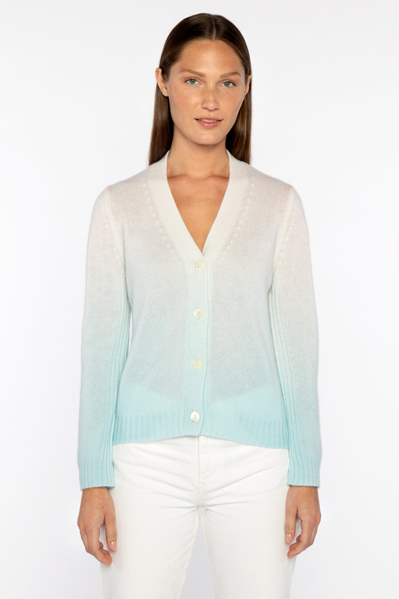 Barbara Katz Kinross Collection Ombre Vee Cardigan