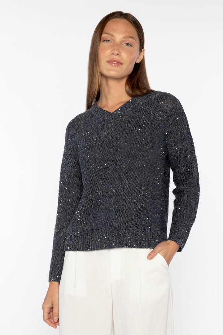 Barbara Katz Kinross Collection Sequin Easy Vee