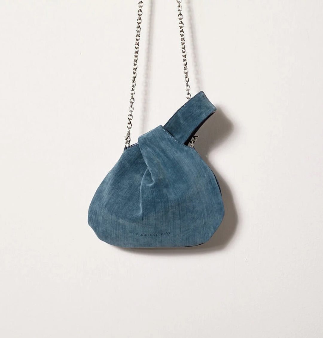 Daniella Lehavi Luna Crossbody Bag in Vintage Denim available at Barbara Katz