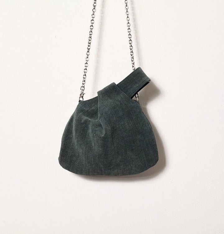 Daniella Lehavi Luna Crossbody Bag in Vintage Green available at Barbara Katz