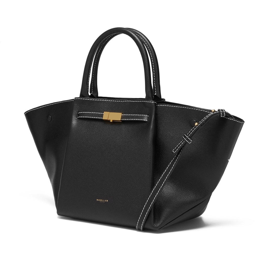 Demellier Womens Black The New York Leather Tote Bag