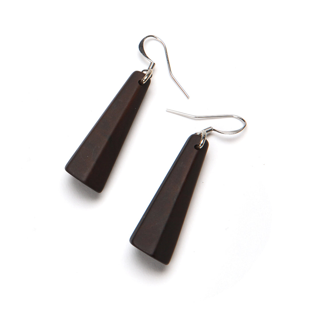 Pono Matte Drop Earring Bark