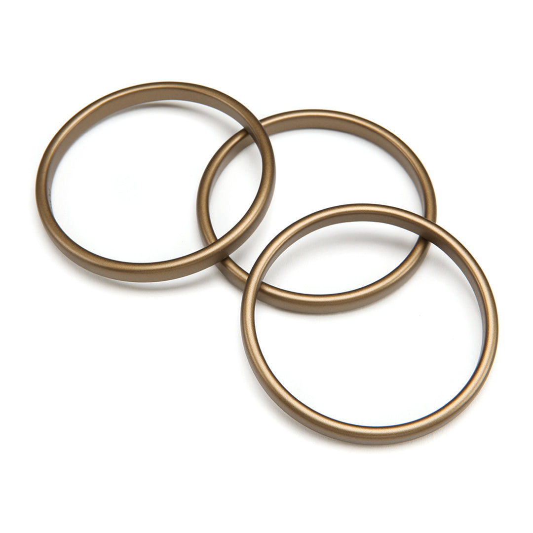 Pono Twiggy Barile Bangle Set of 3 Brass