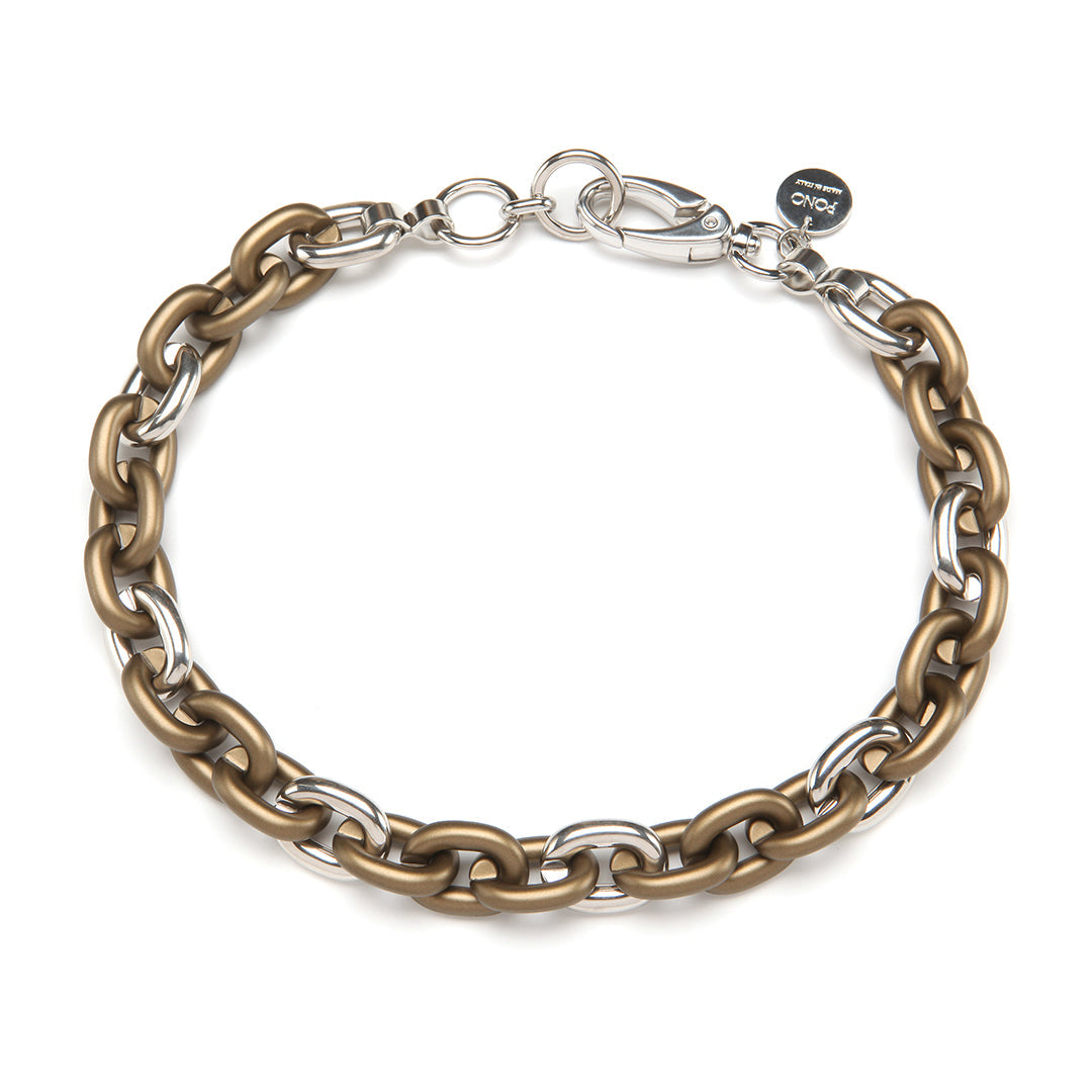 Pono Mini Bike Chain Necklace Sage available at Barbara Katz