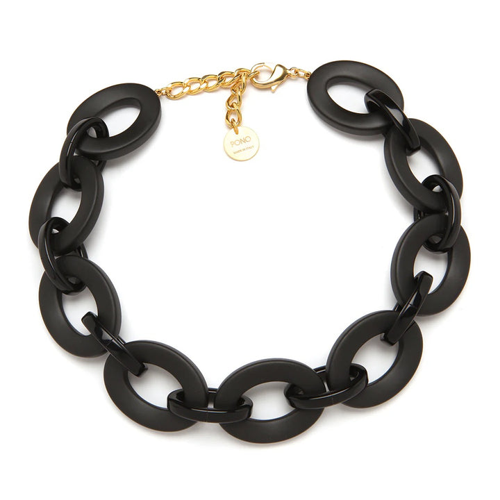 PONO Linda Barile Necklace in Matte Black available at Barbara Katz