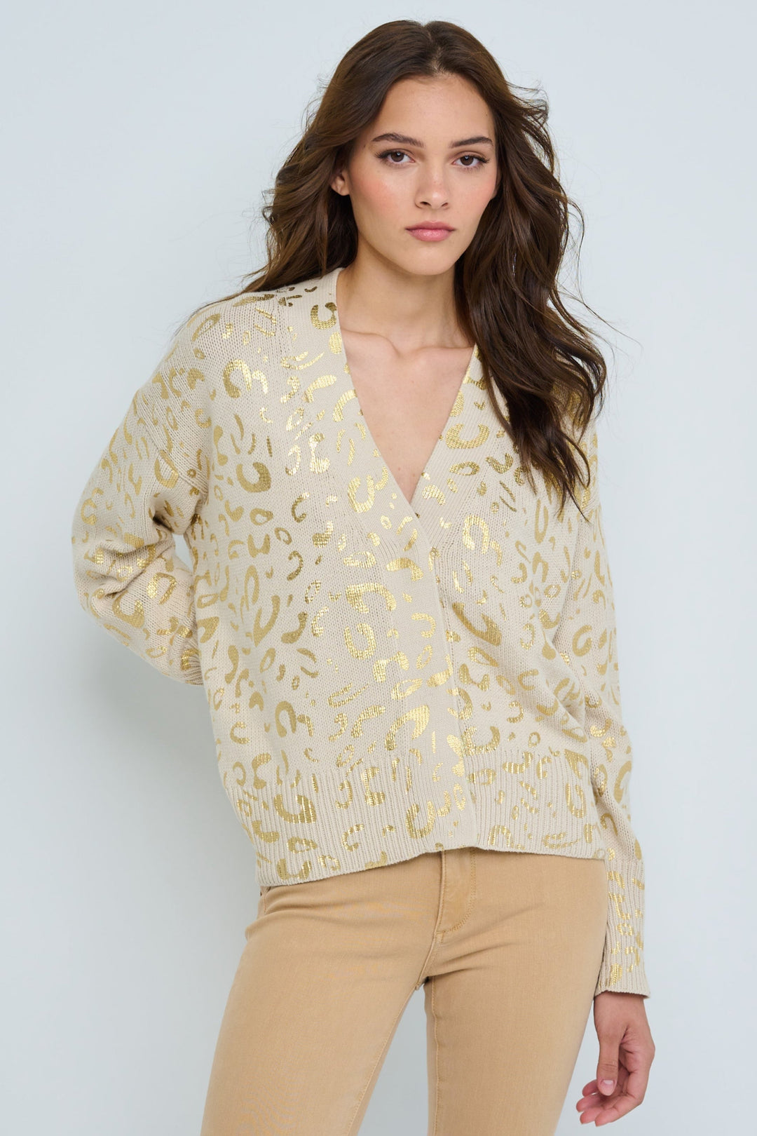 Lisa Todd Summer Shimmer Cardigan in Salty available at Barbara Katz