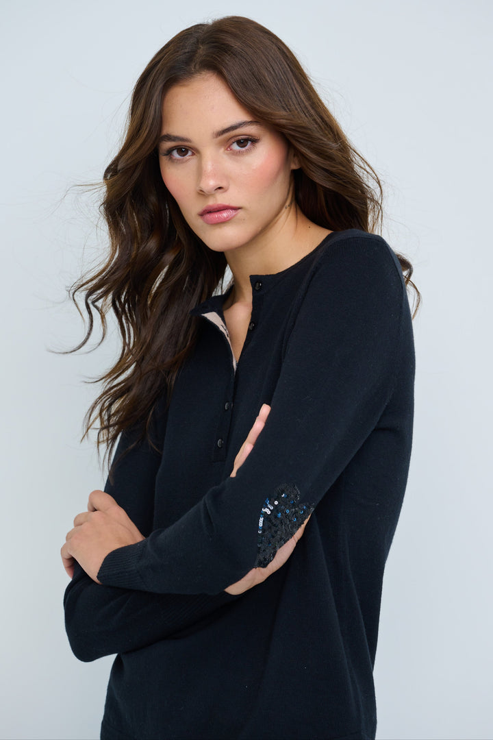 Lisa Todd Newfound Love Sweater in Black available at Barbara Katz