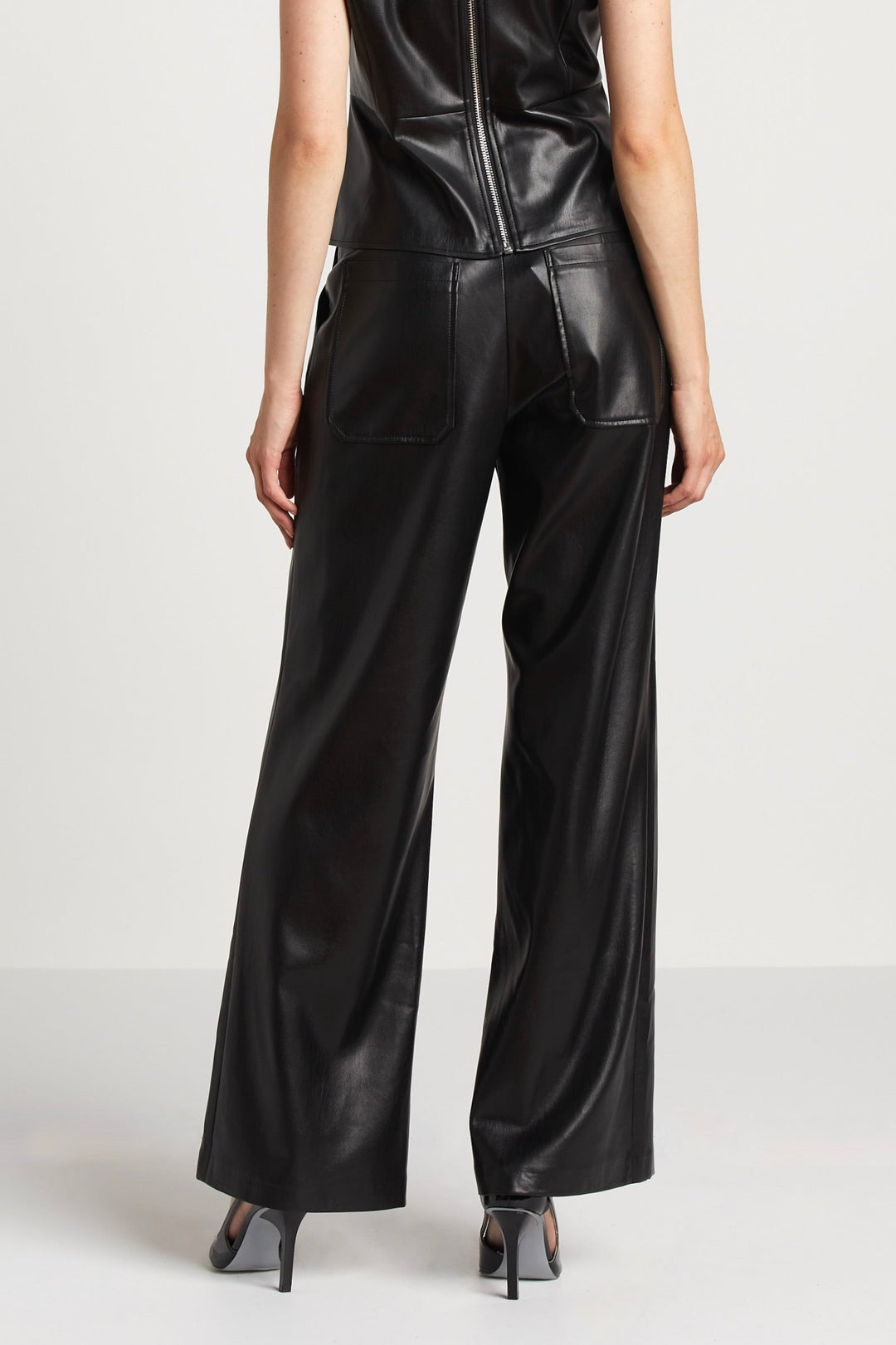 Adroit Atelier Spencer Vegan Leather Pants - Black