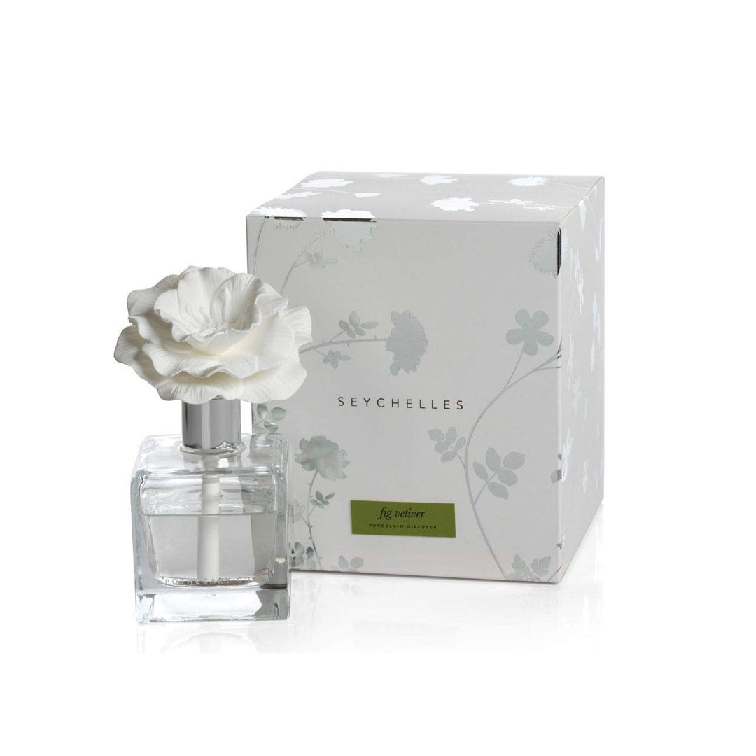 Zodax Seychelles Porcelain Diffuser - Fig Vetiver available at Barbara Katz