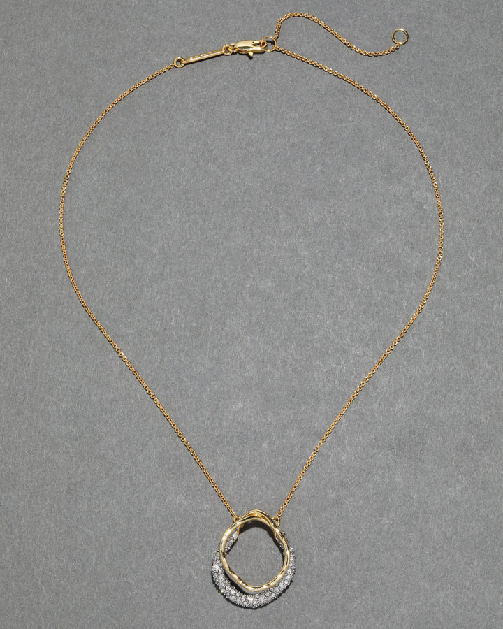 Alexis Bittar Solanales Gold Crystal Orbit Necklace available at Barbara Katz