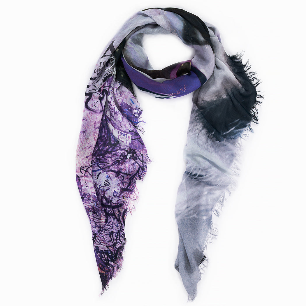 Suzi Roher The Hepburns-violet Scarf