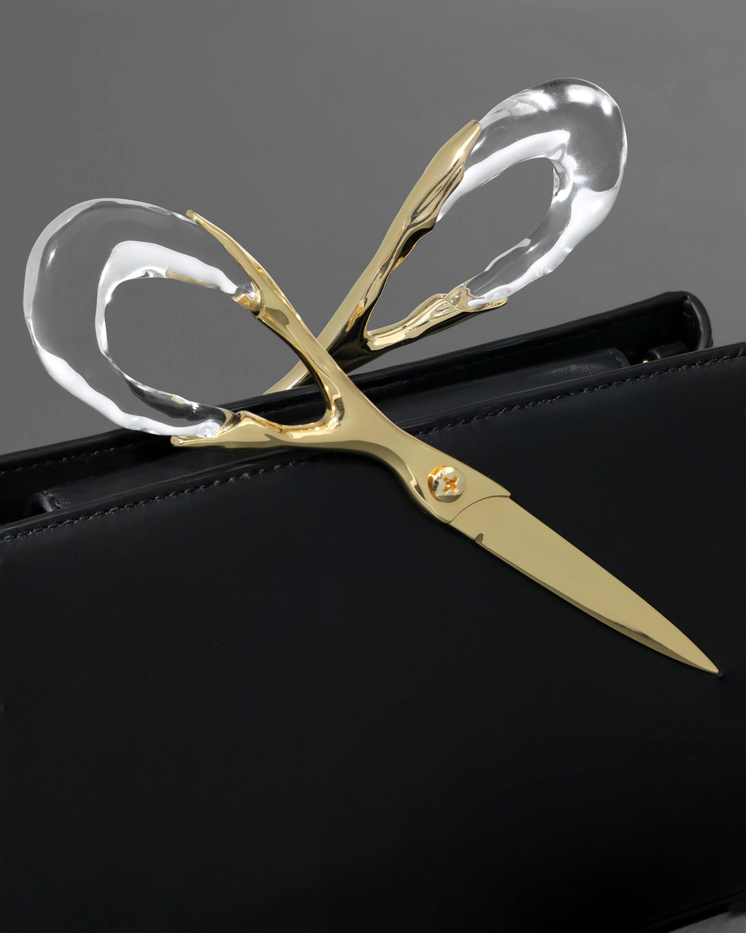 Alexis Bittar The Scissor Clutch Bag in Black available at Barbara Katz